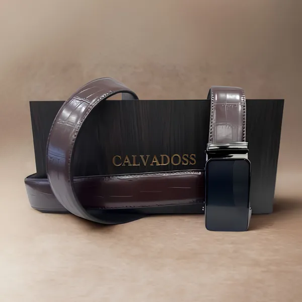 Calvadoss_Fashion_Brown_Autolock_Rachet_Croco_Belt_For_Men