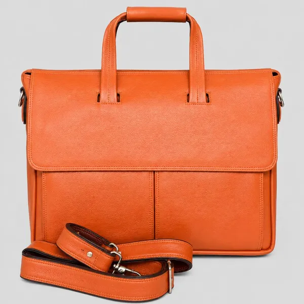 Calvadoss_Textured_Tan_Leather_Laptop_Bag