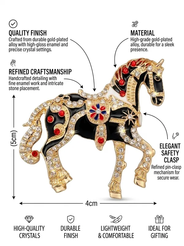 Calvadoss_Majestic_Variant_Black_Horse_Brooch_