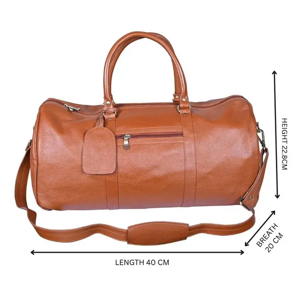 Calvadoss_Premium_Tan_Duffle_Bag