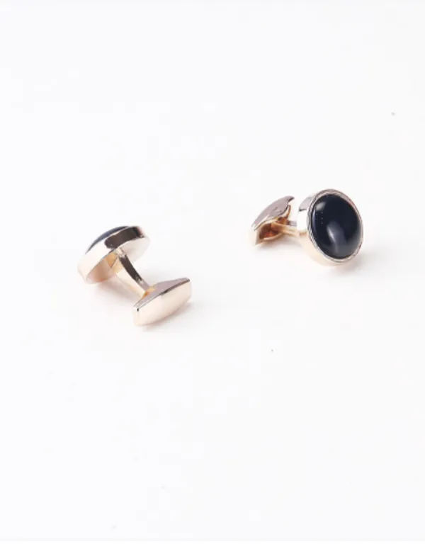 Rose_Gold-Plated_Round_Cufflink