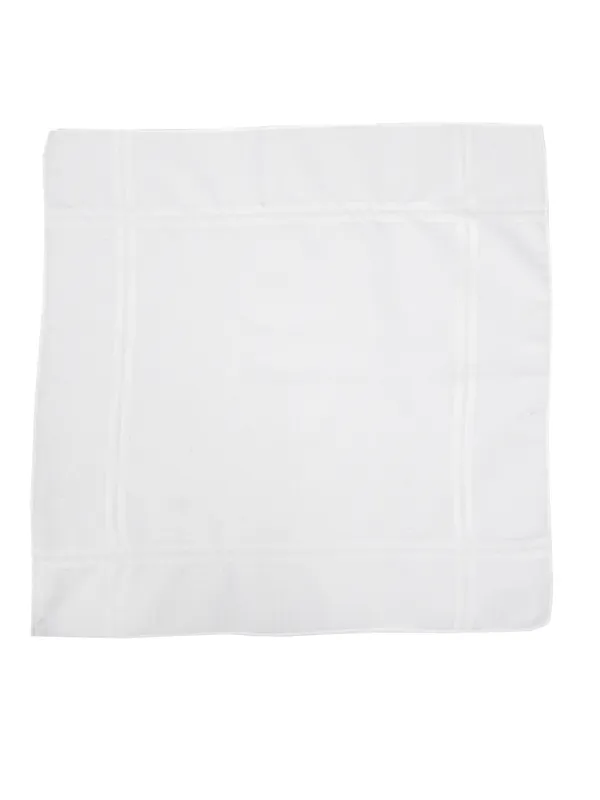 White_Pack_Of_6_Solid_Premium_Handkerchiefs_For_Unisex