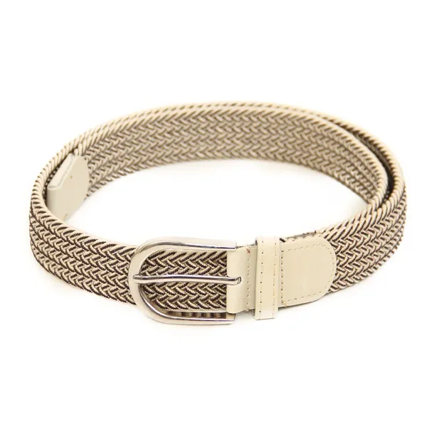 Calvadoss_Elastic_Beige_Braided_Belt_For_Unisex