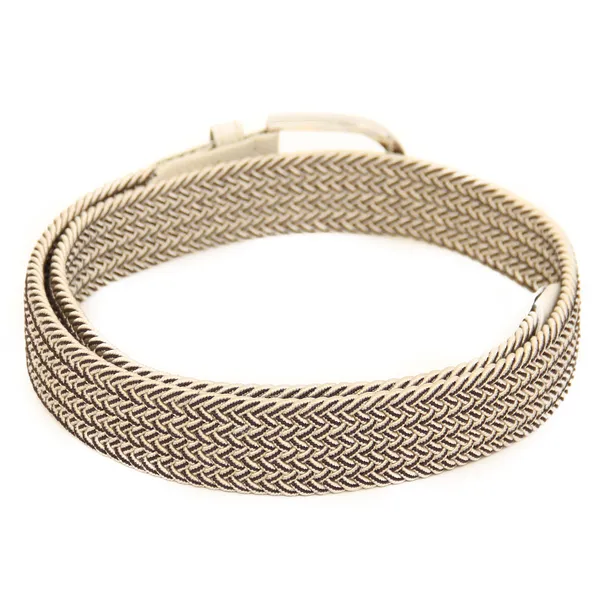 Calvadoss_Elastic_Beige_Braided_Belt_For_Unisex