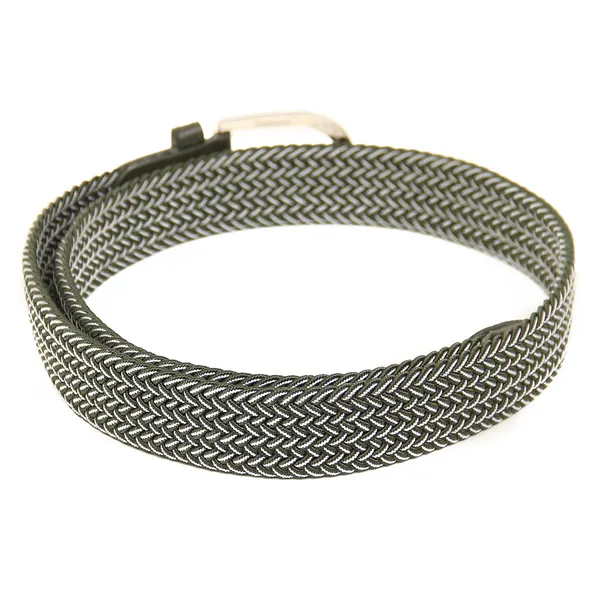 Calvadoss_Green_Braided_Elastic_Belt_For_Unisex