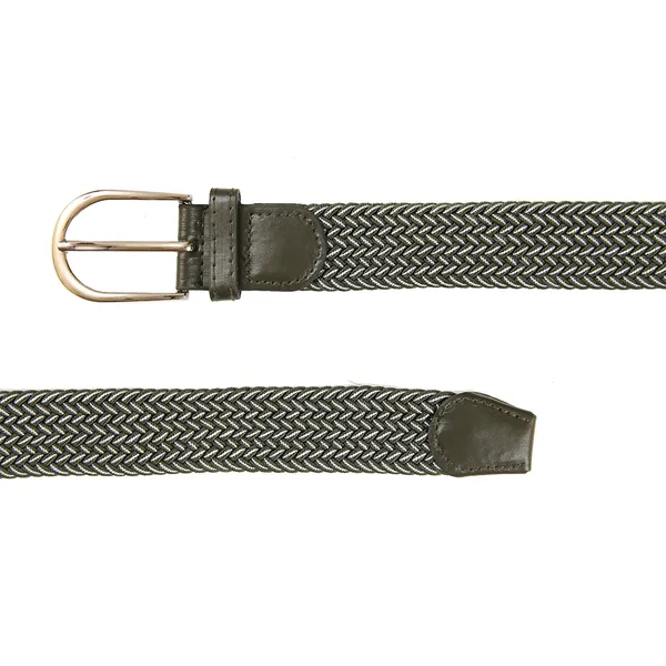 Calvadoss_Green_Braided_Elastic_Belt_For_Unisex