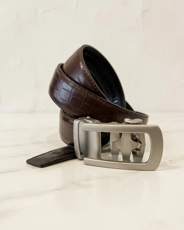 Brown_Croco_Vegan_Leather_Autolock_Rachet_Belt_for_Men