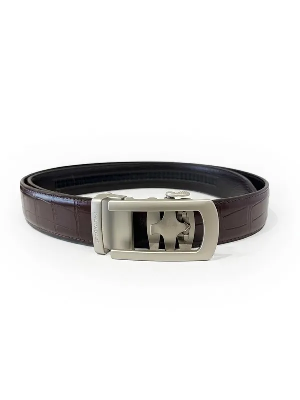 Brown_Croco_Vegan_Leather_Autolock_Rachet_Belt_for_Men