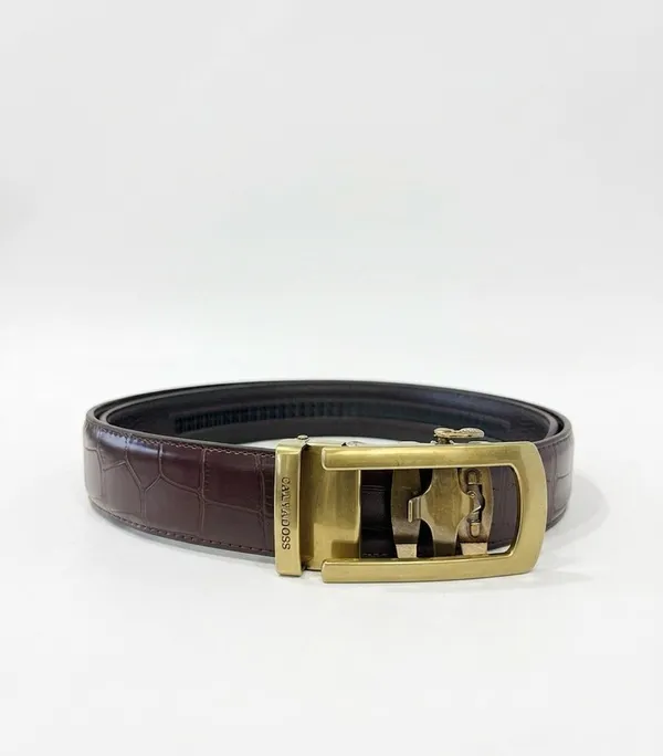Brown_Croco_Vegan_Leather_Autolock_Rachet_Belt_for_Men