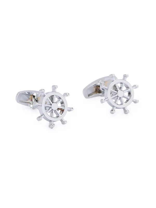 Calvadoss_Men_Silver-Toned_Quirky_Cufflink_Set