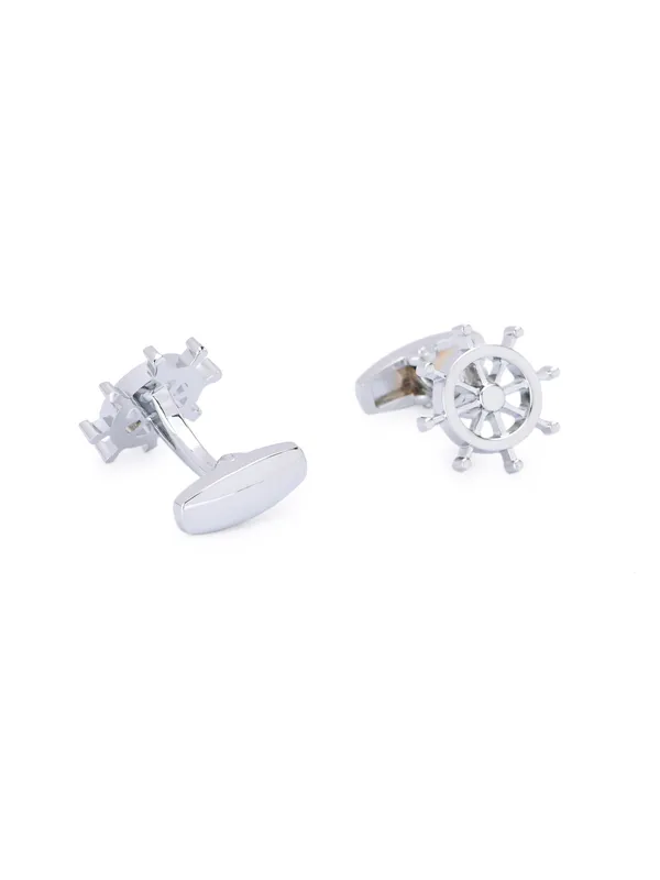 Calvadoss_Men_Silver-Toned_Quirky_Cufflink_Set