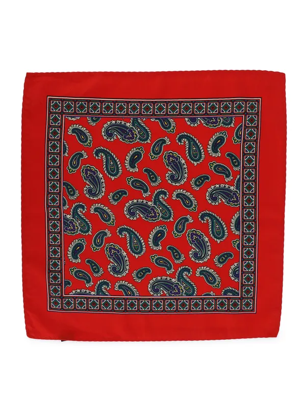 Men_Red_&_Blue_Printed_Pocket_Square