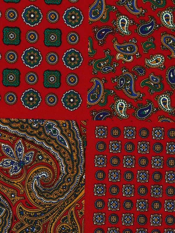 Men_Red_&_Green_Printed_Pocket_Square