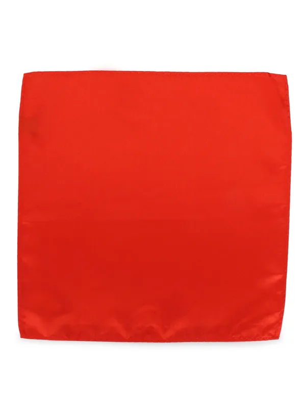 Men_Red_Solid_Pocket_Square