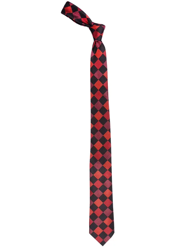 Calvadoss_Red_&_Black_Checked_Broad_Tie