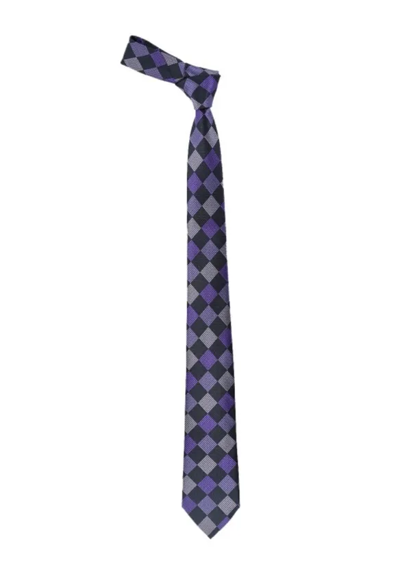 Calvadoss_Purple_Checked_Broad_Tie