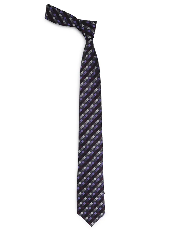 Calvadoss_Men_Black_&_Red_Woven_Design_Broad_Tie