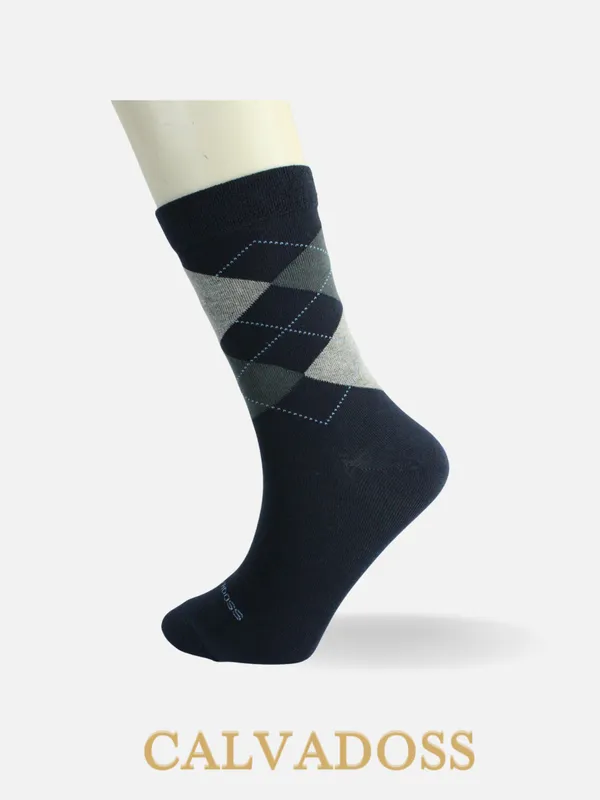 Cotton_Pack_Of_3_Patterned_Design_Calf_Length_Socks_For_Unisex