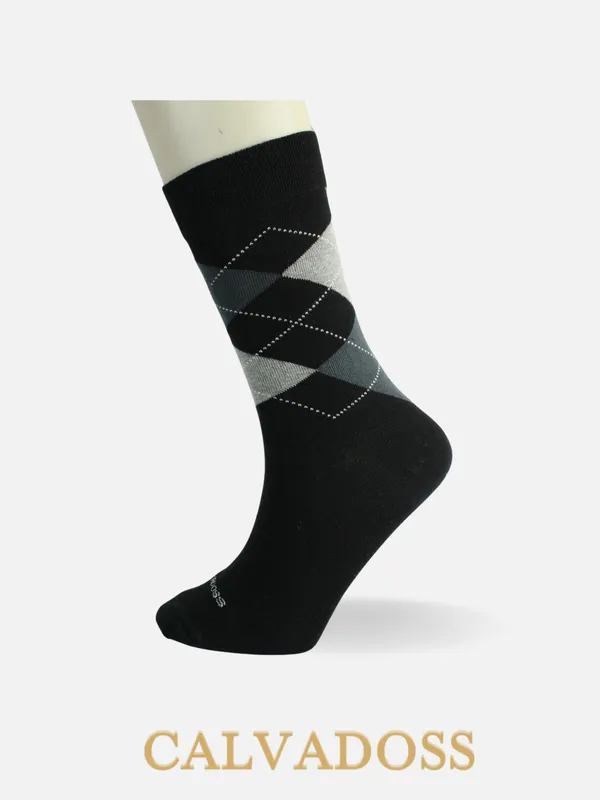 Cotton_Pack_Of_3_Patterned_Design_Calf_Length_Socks_For_Unisex