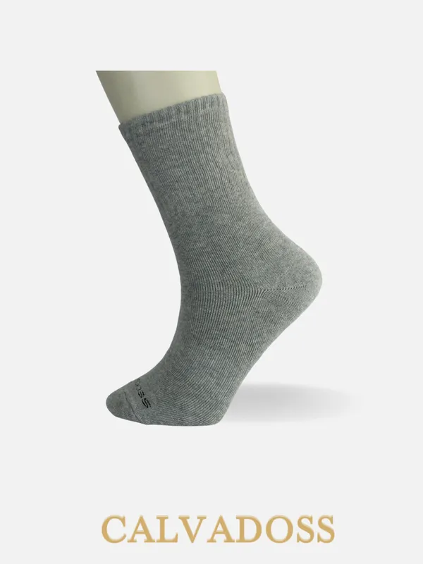 Black/Grey/Navy_Blue_Cotton_Pack_Of_3_Solid_Design_Calf_Length_Socks_For_Unisex