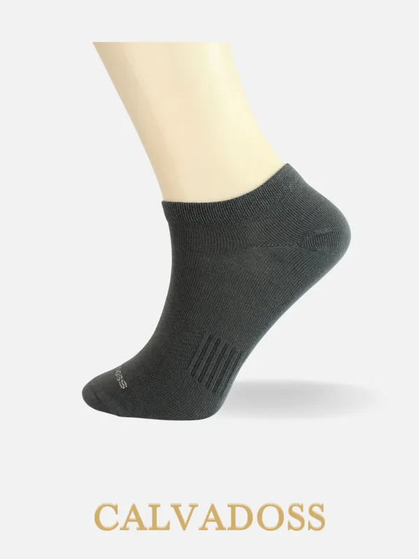 Black/Grey/Navy_Blue_Cotton_Pack_Of_3_Solid_Design_Low_Ankle_Length_Socks_For_Unisex