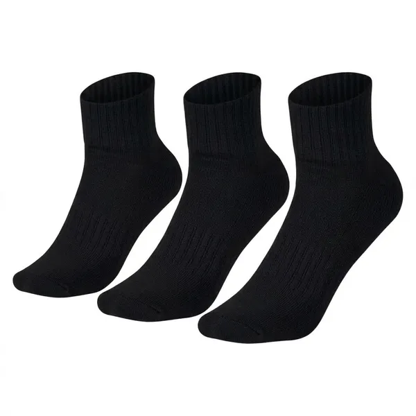 Ankle_Length,_Pack_of_3,Black_Cotton_Socks.