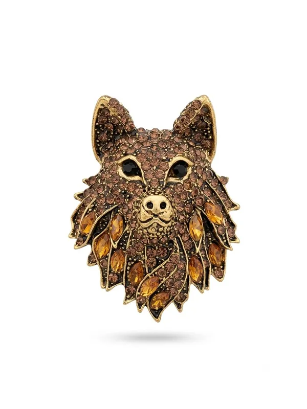 Calvadoss_Antique_Gold_Jeweled_Wolf_Head_Pin_Brooch