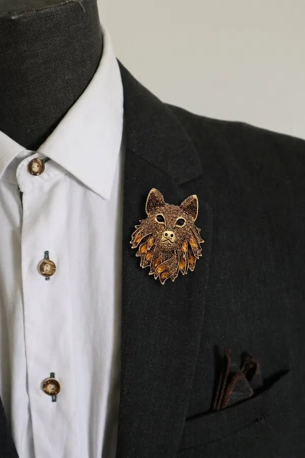 Calvadoss_Antique_Gold_Jeweled_Wolf_Head_Pin_Brooch