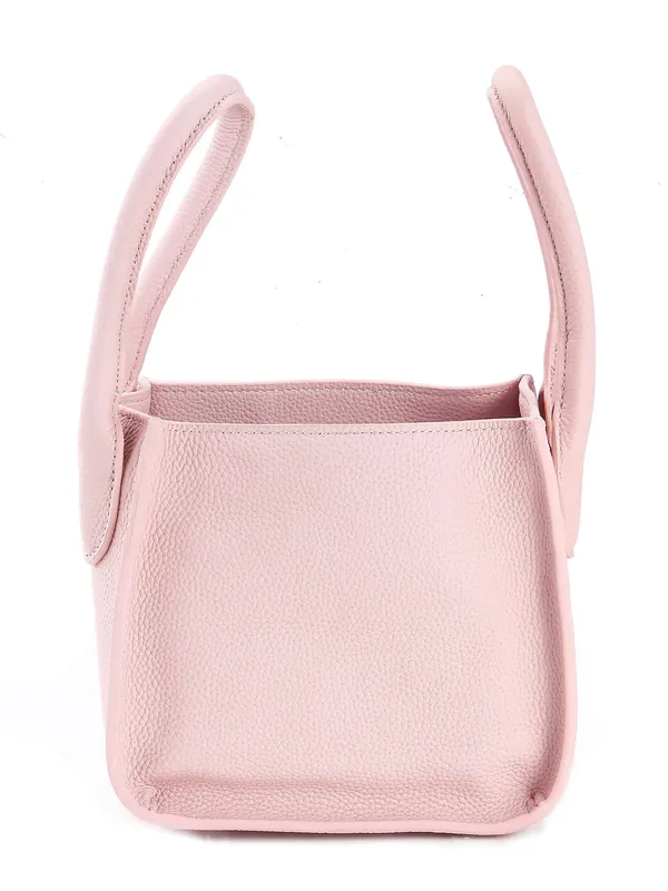 Calvadoss_Leather_Structured_pink_Handheld_Bag_with_Quilted