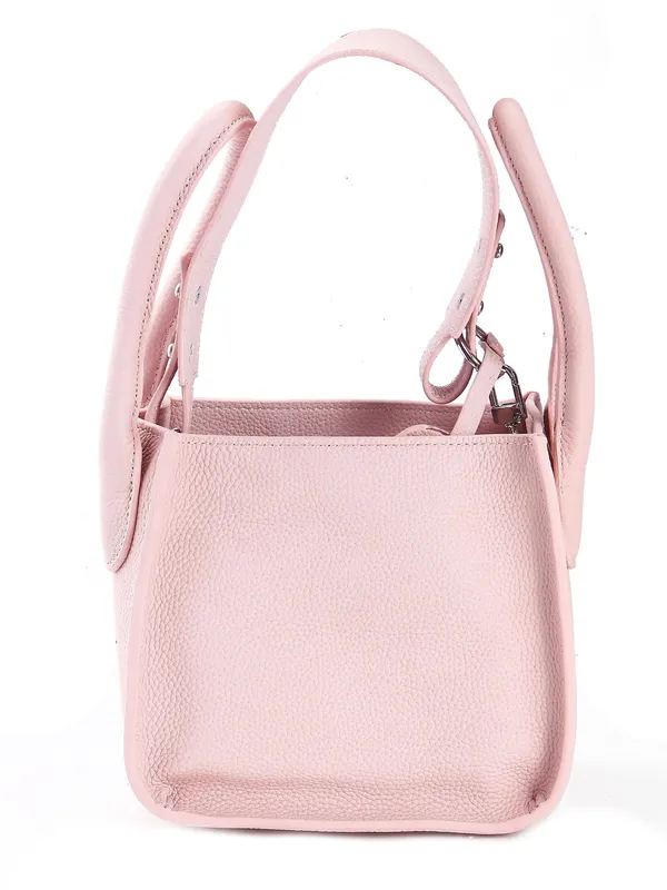 Calvadoss_Leather_Structured_pink_Handheld_Bag_with_Quilted