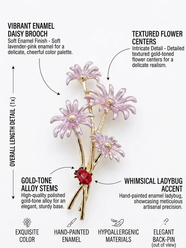 Calvadoss_Pink_Daisy_and_Ladybug_Brooch