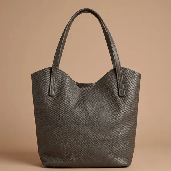 Calvadoss_Premium_Grey_Textured_Handbag