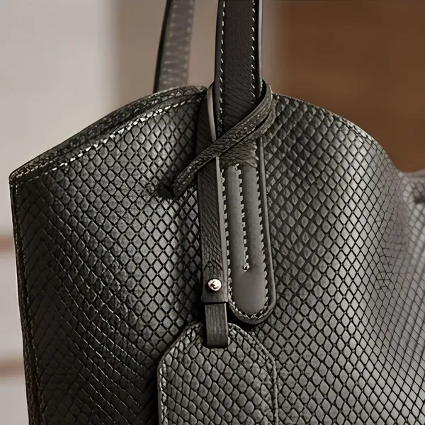 Calvadoss_Premium_Grey_Textured_Handbag