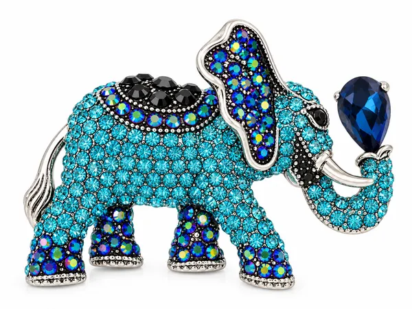 Calvadoss_Premium_Royal_Blue_Elephant_Brooch_Pin