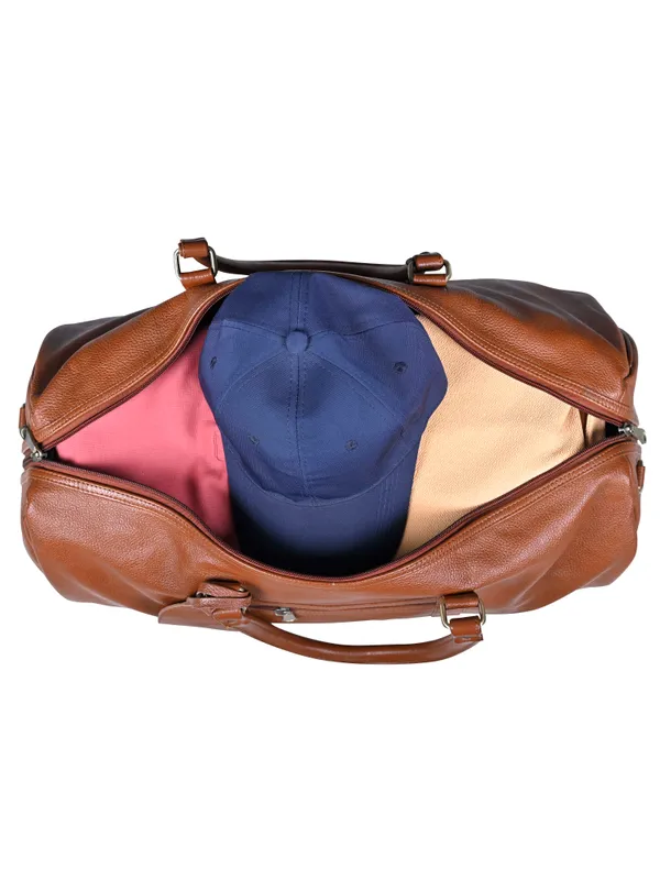 Calvadoss_Premium_Tan_Duffle_Bag