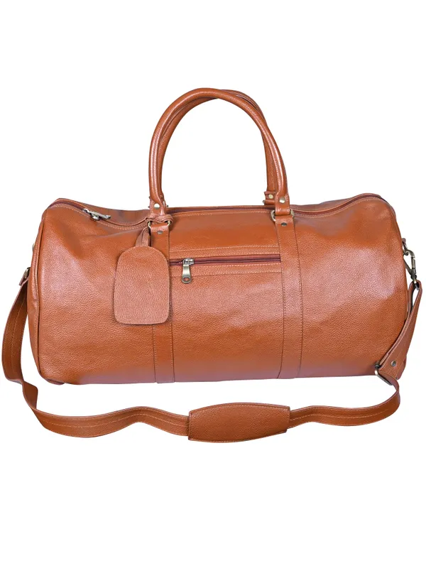 Calvadoss_Premium_Tan_Duffle_Bag