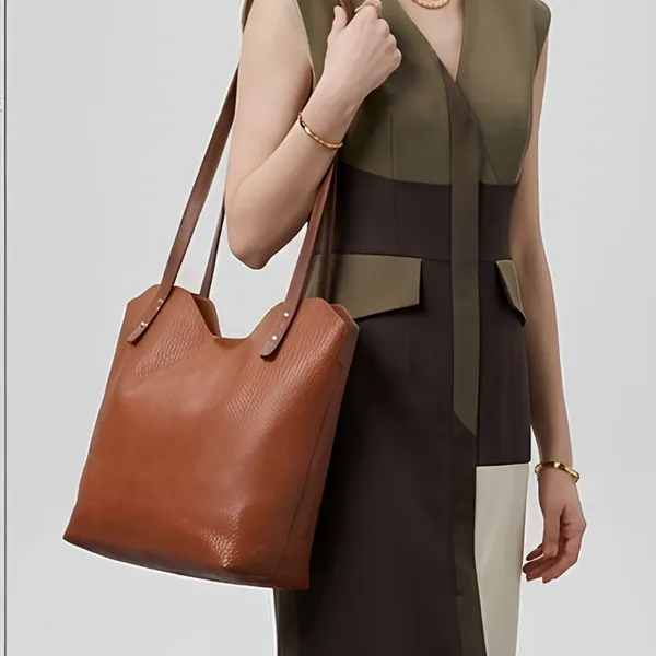 Calvadoss_Premium_Tan_Textured_Handbag