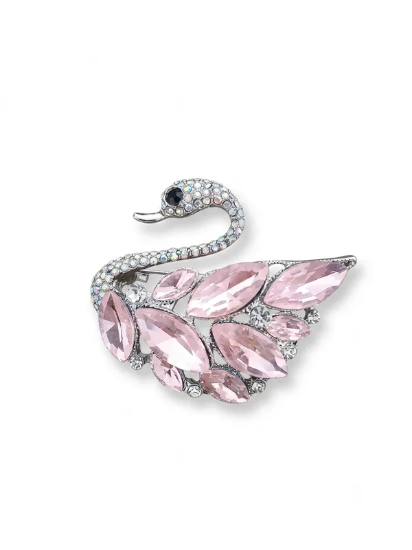 Calvadoss_Royal_Grace_Pink_Crystal_Swan_Brooch