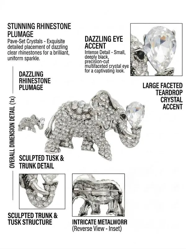 Calvadoss_Silver_Majesty_Crystal_Elephant_Brooch