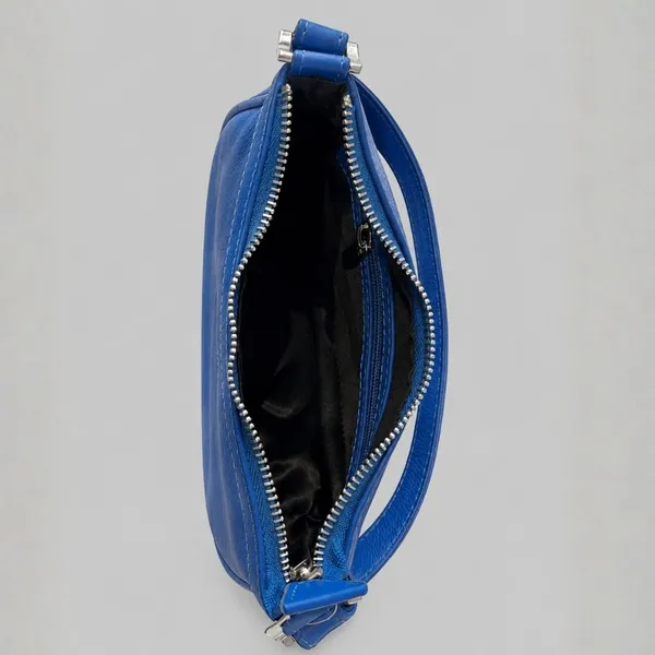 Calvadoss_Textured_Blue_Leather_Structured_Shoulder_Bag