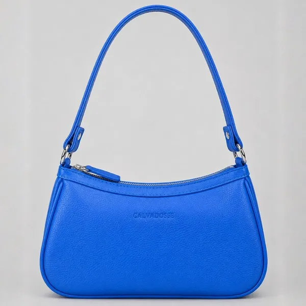 Calvadoss_Textured_Blue_Leather_Structured_Shoulder_Bag