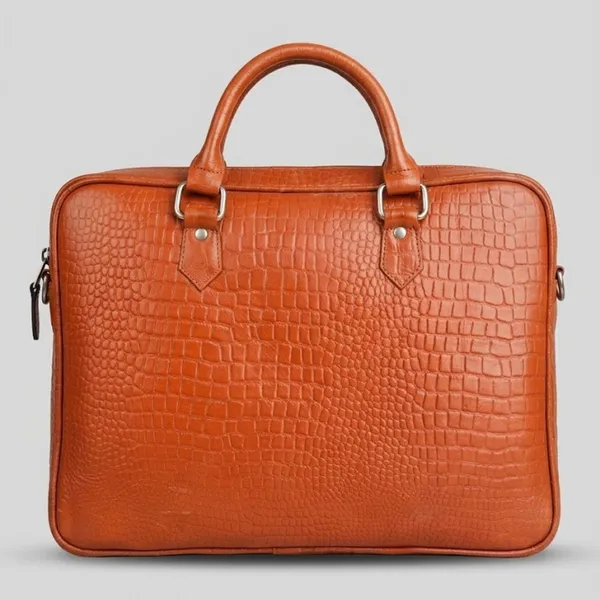 Calvadoss_Textured_Tan_Leather_Laptop_Bag