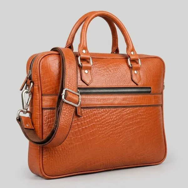 Calvadoss_Textured_Tan_Leather_Laptop_Bag