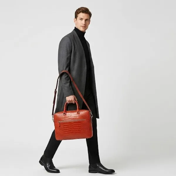 Calvadoss_Textured_Tan_Leather_Laptop_Bag