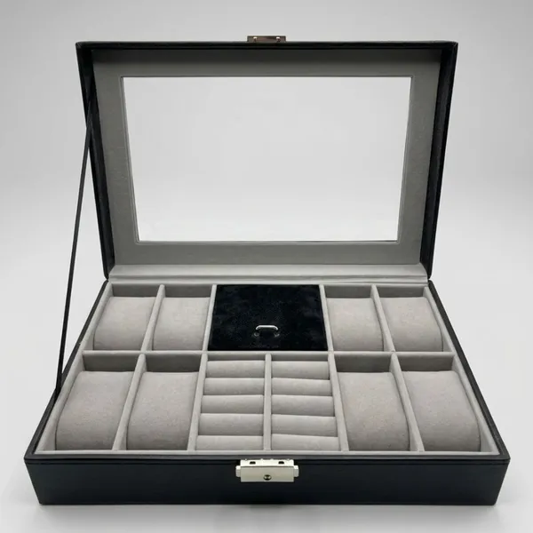 Calvadoss_Premium__Black_Jewellery_Box_Leather_Storage