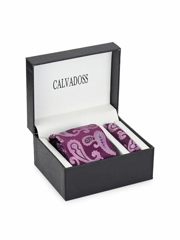 Calvadoss_Pink_&_Purple_Woven_Design_Broad_Tie
