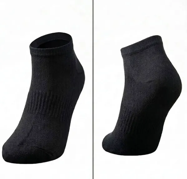 Low_Ankle_Length_Black_Cotton_Socks