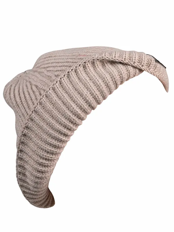 Beige_Woollen_Beanie_For_Unisex
