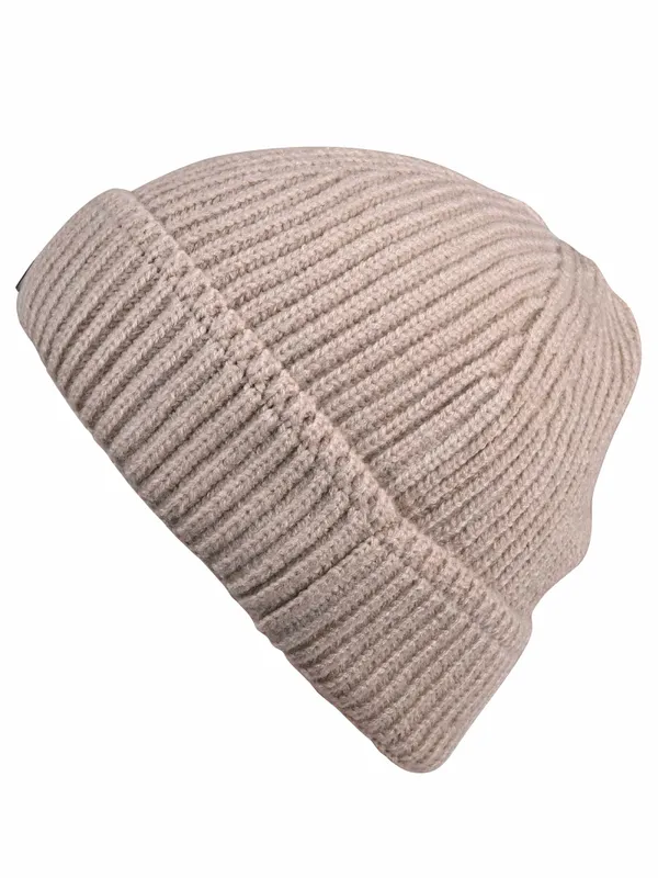 Beige_Woollen_Beanie_For_Unisex
