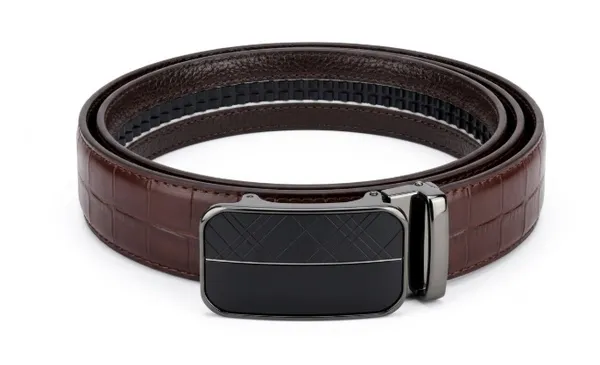 Men_Brown_Textured_Leather_Belt_with_Metal_Buckle